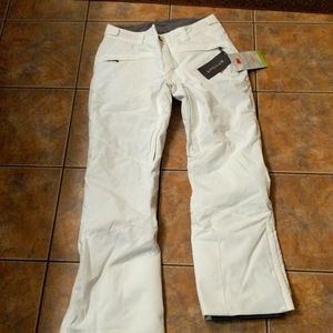 Spyder, Insulated Ski Pants, White, Size Large